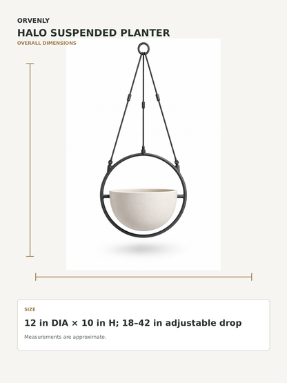 Halo Suspended Planter