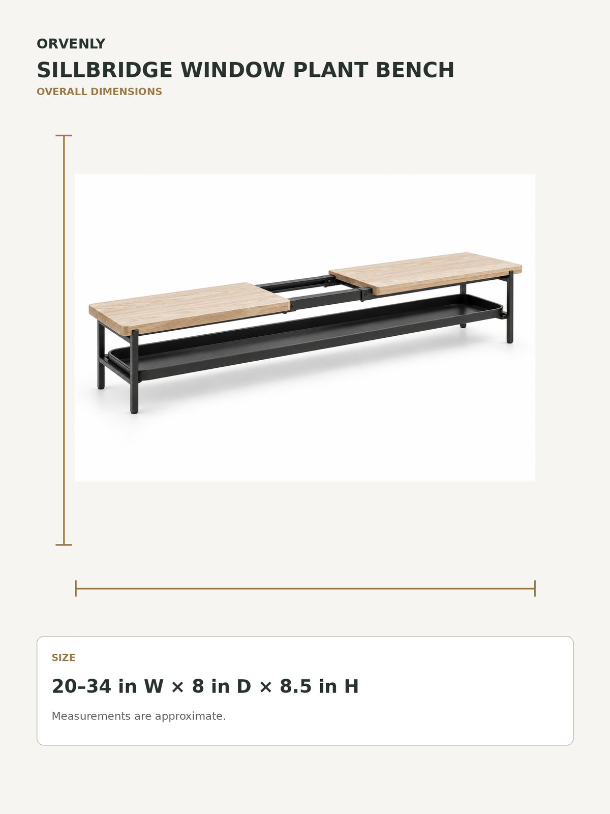 Sillbridge Window Plant Bench